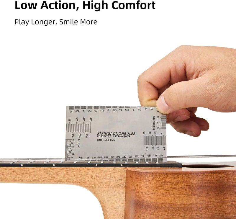 TOM 23" Sapele Concert Ukulele – Includes Quick Locking Strap On Ukulele Beginner Kit, Ukelele for Professional Adults, Beginner & Kids, Rich Tone with D’Addario Strings, (23" Concert) - Image 4